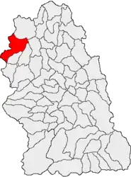 Location in Hunedoara County