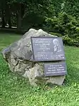 Memorial stone in Františkovy Lázně, Czech Republic