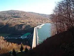 Solina Dam from above