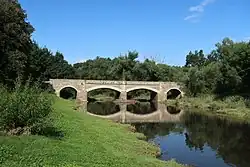 Stone bridge over the Úslava