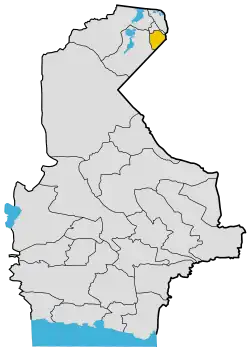 Location of Zehak County in Sistan and Baluchestan province