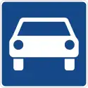 Croatian expressway sign