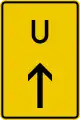 Detour or bypass sign (U3) (Germany)