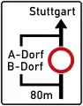 PlanskizzeLayout of detour or bypass route (Germany)