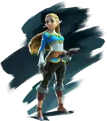 Zelda, as depicted in promotional artwork for The Legend of Zelda: Breath of the Wild