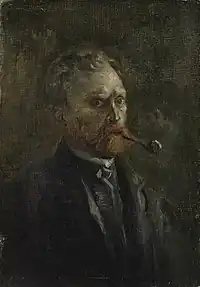 Self-Portrait with Pipe, 1886Van Gogh Museum, Amsterdam (F208)