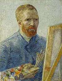 Self-Portrait as a Painter, December 1887 – February 1888, Oil on canvas, 65.1 cm × 50 cmVan Gogh Museum, Amsterdam (F522)