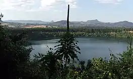 Zengena Lake, a maar in Amhara Region, Ethiopia