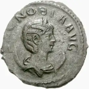 Coin depicting Zenobia