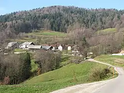 Zgornje Svine, a hamlet of Knezdol