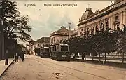 Tram near Museum of Vojvodina in 1900