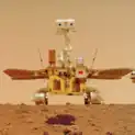 Photograph of the Zhurong rover on the surface of Mars