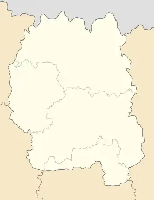 Pulyny is located in Zhytomyr Oblast