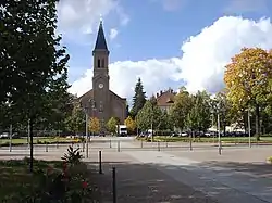Zinzendorf Square with Moravian Church