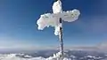 Summit cross in winter