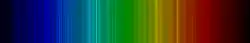 Color lines in a spectral range