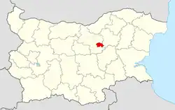 Zlataritsa Municipality within Bulgaria and Veliko Tarnovo Province.