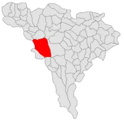 Location in Alba County