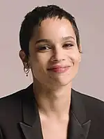 Zoe Kravitz with a short pixie cut, 2020