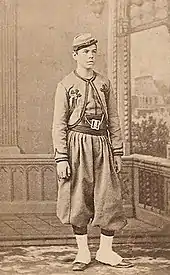 Jules Marie Deluen (1849–1918) in Papal Zouave uniform in Nantes, France