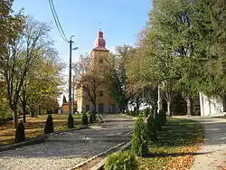 Catholic church in the village