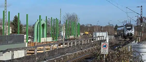 noise barriers are installed