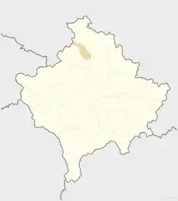 Zvečan is located in Kosovo