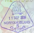 Norfolk Island old stamp used before Australia abolished its self-governing status in 2016