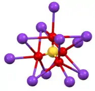 Environment of sulfate anion in β-Cs2SO4.