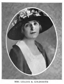 Lillian Burkhart Goldsmith, in a 1922 publication