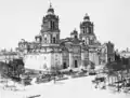 Mexico City Metropolitan Cathedral between 1880 and 1900