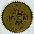 Gold medal sticker