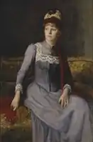 Portrait of Mrs. Anna Flensburg by Mina Carlson-Bredberg, 1887