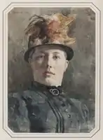 Portrait of Mina Carlson-Bredberg by Carl Hedelin, n.d.