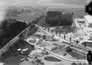 An aerial view in 1960