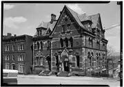 Newburgh Savings Bank (1866–68), Newburgh, New York. Frederick C. Withers, architect.