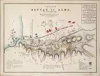 Sketch of the Battle of Alma, 20 Sep. 1854.