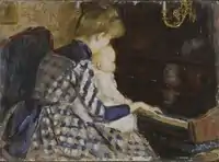 At the Piano by Mina Carlson-Bredberg, 1890