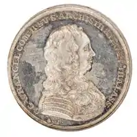 Front of medal depicting Carl Gustaf Wrangel in profile, 1841