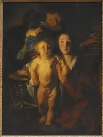 Jacob Jordaens, The Holy Family by Candlelight
