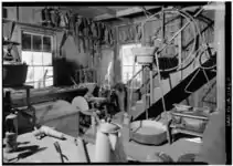 Interior of the Woodside Store, with staircase