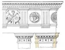 drawing of architectural detail
