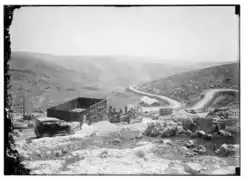 Pumping station under construction for the Ein Farah Waterworks