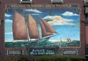 Mural outside Donovan's Restaurant