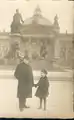 Lev Wolkenstein with son in Berlin