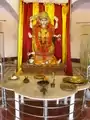 The offering table where 'aarti' is placed