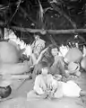 Interior of Chiriguano hut, Yumbía, Rio Pilcomayo. Photo: E. Nordenskiöld 1913-1914.