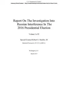 Mueller's Report (Redacted Version)