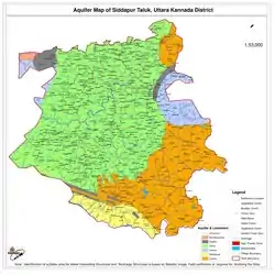 Map of Siddapur Taluk
