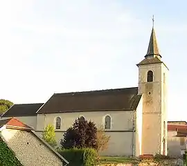 Iglesia en Cussey-sur-l'Ognon.
